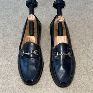 Cole Haan Men’s Black Loafers w Gold Horsebit